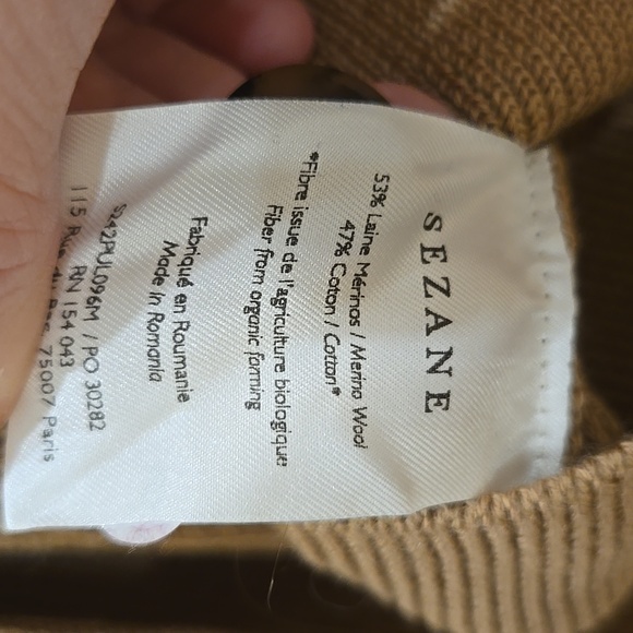 Sezane Sami Jumper, Medium, Camel Color, French Sophistication, EUC - Picture 9 of 11